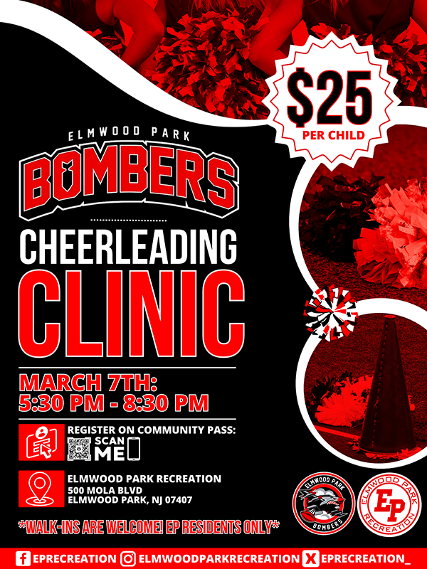 Cheerleading Clinic flyer