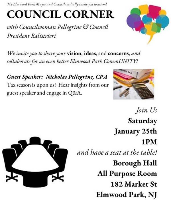 Council Corner flyer