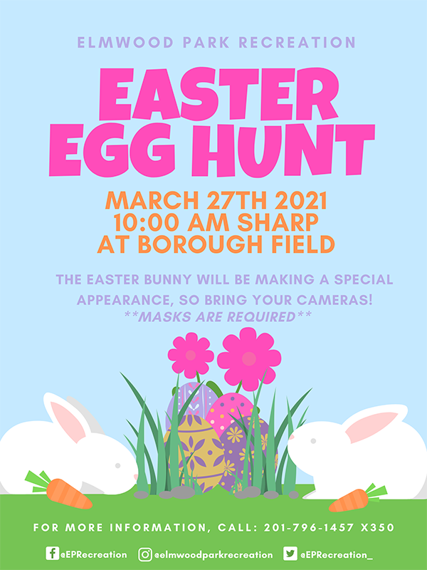 Easter Egg Hunt 2021 flyer