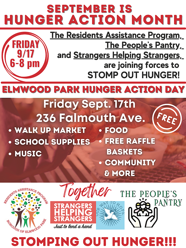 Hunger Action Month flyer