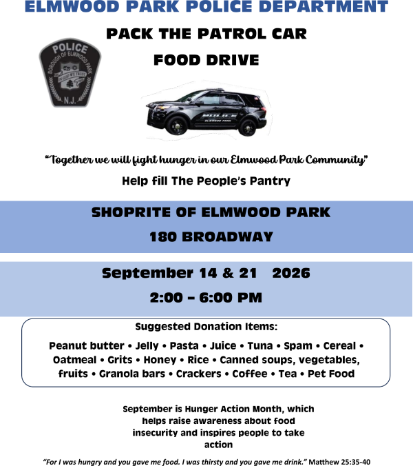 Pack the Patrol Car flyer