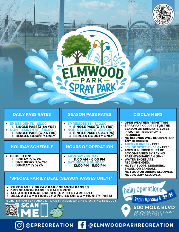 Spray Park flyer