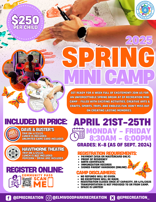 Spring 2025 Mini-Camp flyer