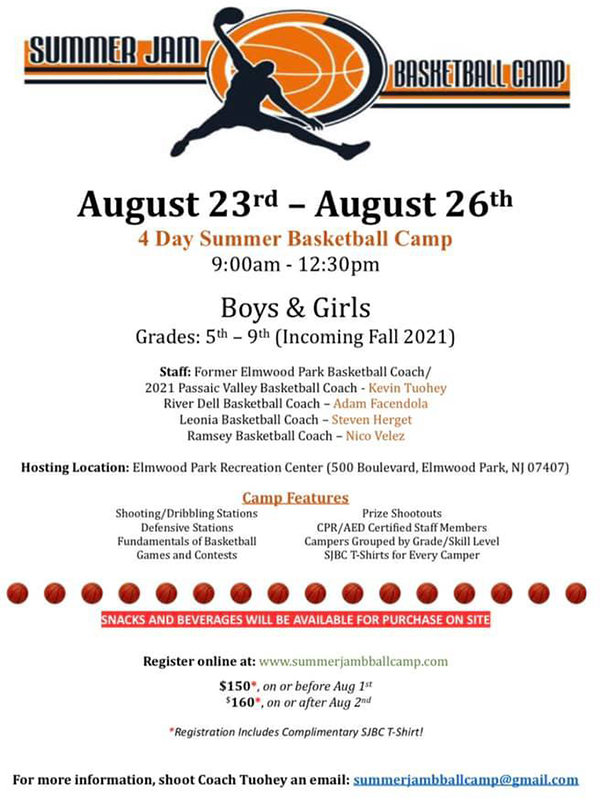 Summer Basketball Camp flyer