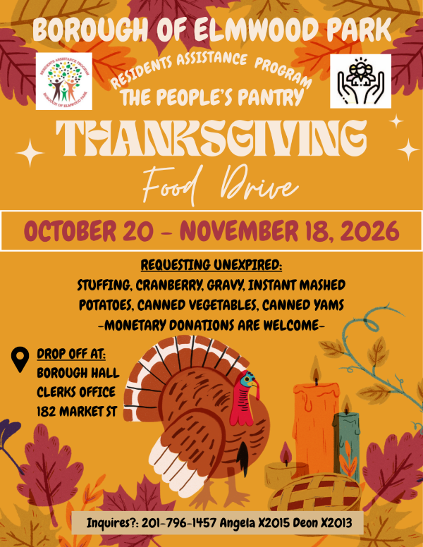 Thanksgiving Food Drive flyer