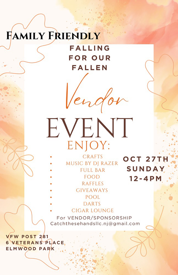 VFW vendor event flyer